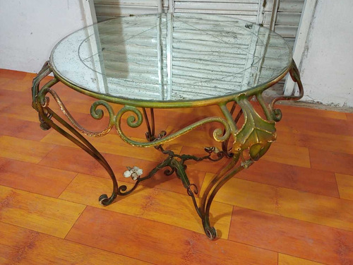 Mesa Ratona Hierro Antigua Decorativa