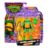 Boneco Articulável Plástico As Tartarugas Ninja Michelangelo