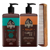 Kit 2x Balm Barba Calico Jack Coffee Pente Duplo Don Alcides