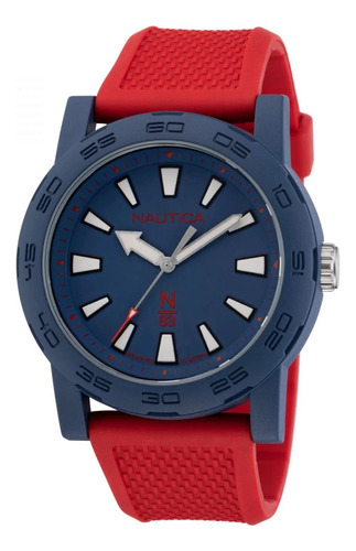 Reloj Hombre Nautica Ayia Triada Rojo Navy Azul Napatf204
