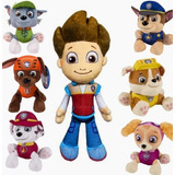 Paw Patrol 7  Piezas Peluches Colección Patrulla Canina