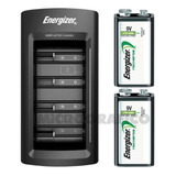 Pack Energizer Cargador Universal + 2 Baterías Recargable 9v