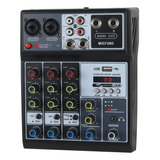 Mezclador De Audio Para Dj Consola 4 Canales Bluetooth Usb M