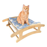 Cama Para Gatos. Cama Mecedora Para Conejos. Hamaca De Mader