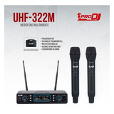 Micrófonos Pro Dj Uhf322m Vocal Cardioide