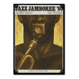 #350 - Cuadro Vintage 21 X 29 Cm / Jazz Poster Trompeta