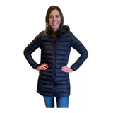 Campera Inflable Mujer Importada Premium Larga Canelón 