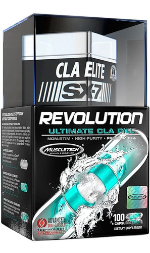 Muscletech Cla Ultimate Elite Revolution Sx-7, 100 Caps Sabor Sin Sabor