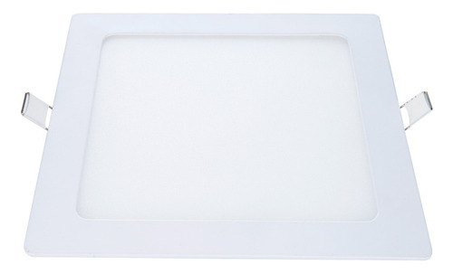 Luminária Plafon Quadrado Led Embutir 12w 17x17 Avant