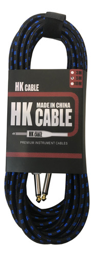 Cable Para Guitarra Electrica Bajo Plug-plug 5 M Mallado