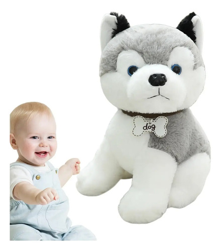 Adorable Perro Peluche West Highland Perrito Schnauzer Feliz