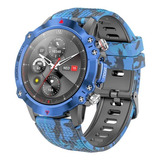 Reloj Inteligente Smart Watch Band Sport Deportivo Noga Sw20 Caja Negro Malla Azul Marino Bisel Azul Marino
