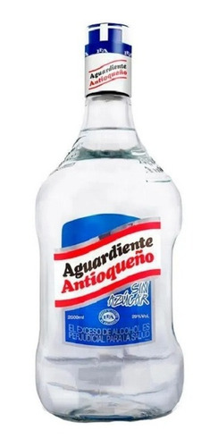 Aguardiente Antioqueño Azul Garrafa 2000 - mL a $68