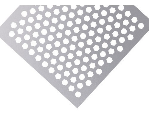 Chapa Perforada Hexagonal 0,7mm | Hoja De 1 X 2 Metros