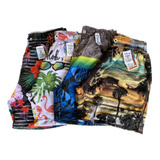 Kit De Shorts Bermuda Sport Tactel 4 Praia Masculino Elastan