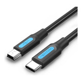 Cable Tipo C A Mini Usb Vention Datos Y Alimentación 150cm Negro