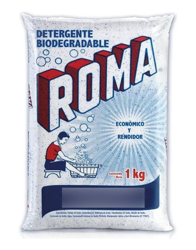 Caja De Detergente Roma En 12 Bolsas De 1 Kilo C/u