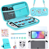 Kit De Accesorios Para Nintendo Switch Oled,15 En 1,azul
