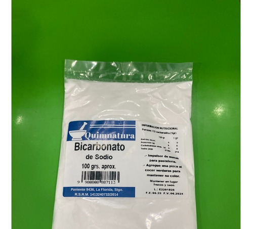 Bicarbonato De Sodio 100 G.