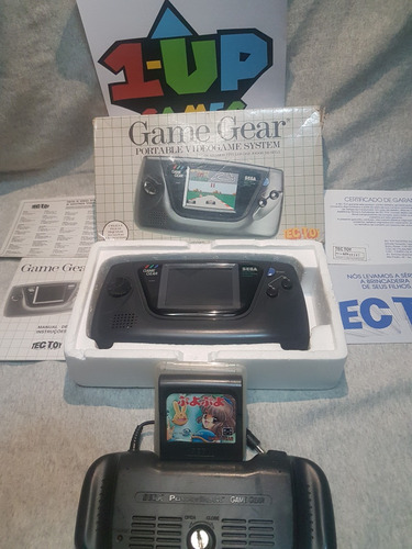 Game Gear Na Caixa E Manuais, Jogo E Powerback. Leia