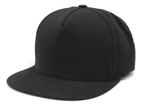 Gorra Snapback Plana Negra Flat  Lisa Premium Eva Rain®