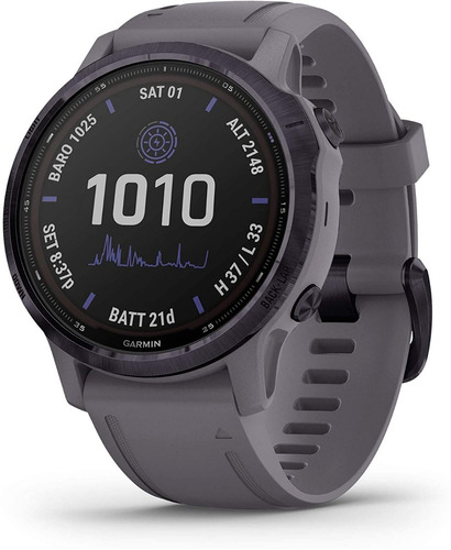 Garmin Fenix 6s Pro Solar Correa Silicona Amatista 42mm Relo