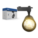 Luminária Spot Super Led Capa Preto 40w Para Trilho Eletrificado Cor Da Luz Branco Quente Lumi 1ª Linha