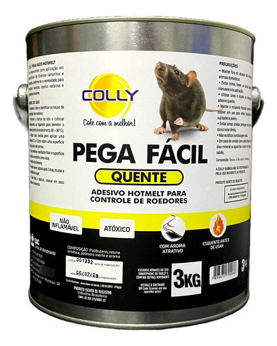 Cola Pega Rato Quente - 3 Kg - Captura De Roedores 