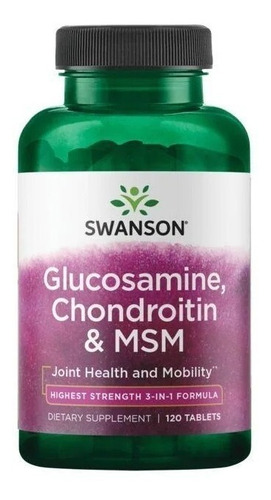 Swanson | Glucosamine, Chondroitin & Msm I 120 Comprimidos 