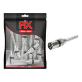 10x Plug Cannon Xlr Macho - Premium Profissional Com Mola