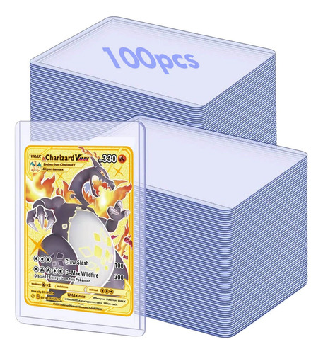 Caja Mica Rígida 100 Piezas Para Yugioh, Pokémon Y Más