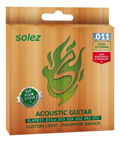 Encordado Solez Acustica Acero Slapb11 