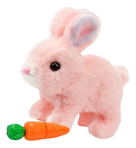 Juguete Electrónico De Conejo De Peluche Pascua Para Caminar