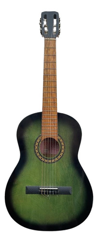 Guitarra Criolla Estudio Clasica Color Verde Calidad