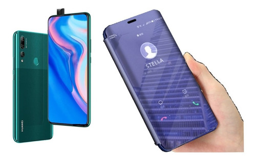 Funda Flip Espejo Huawei Honor 9x / Y9s + Cristal