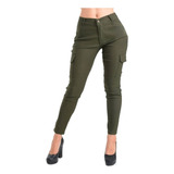 Pantalones Leggins  Cargo Tiro Alto Mujer