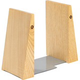 Sujetalibros De Madera Hechos A Mano Con Base De Metal, Cast