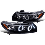 Honda Civic Coupe 2006 -2011 Faros Delanteros Lupa Ojo Angel