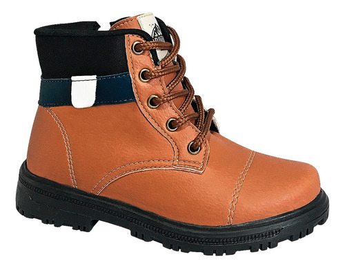 Coturno Infantil Masculino Casual Bota Cano Curto Tratorada