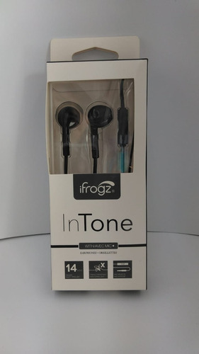 Ifrogz Audio Intone Auriculares Con Micrófono, Color Negro