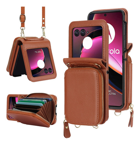 Funda Plegable Con Cremallera For Motorola Razr 40 Ultra