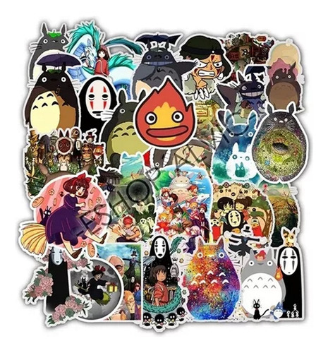Stickers 50un Studio Ghibli Totoro_chihiro - Notebook Anime