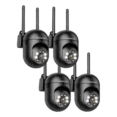 4pcs Cámara De Seguridad Anberx Mini Cámara Espía Wifi 2.4Ghz 4mp,O-KAM PRO APP,Mini PTZ Cámara Inalámbrica Visión Nocturna, Audio Bidireccional, Detección de Movimiento | Envío gratis