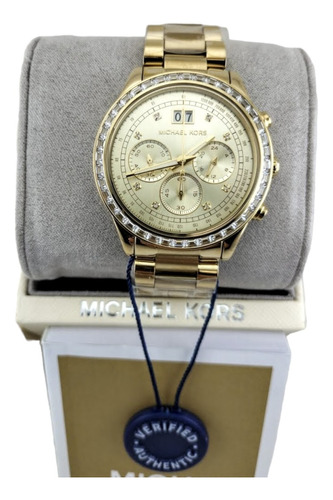 Reloj Michael Kors Ritz Mk6077 Oro Rosa Para Mujer