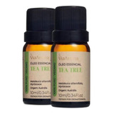 Kit 2un. Óleo Essêncial Melaleuca Tea Tree 10ml Via Aroma