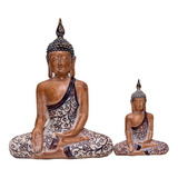 Buda Manto Con Hojas 25 Cm