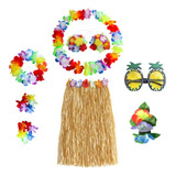 Kit De Disfraces Elásticos Para Fiesta De Hula De Hawaiana