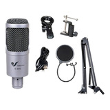 Microfono Condenser Venetian S900 Kit Usb Pc Estudio 18c