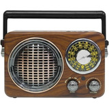 Radio Retro Vintage Bluetooth Usb Portátil Parlante Am/fm