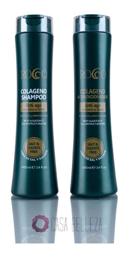 Rocco® Shampoo + Acondicionador Colageno Sin Sal 400ml